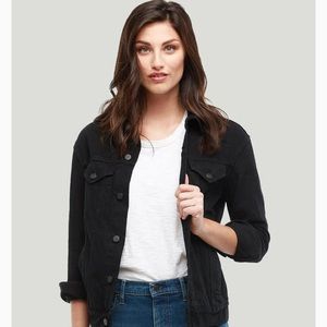 Able The Jacket denim black size small NWT jean jacket slightly‎ oversized